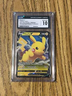 CGC 10 Pokemon PIKACHU V SWSH061 Black Star Promo Gem Mint - Image 1