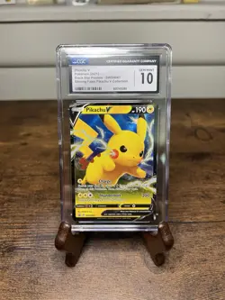 CGC 10 Gem Mint Pikachu V SWSH061 Black Star Promo Pokemon Shining Fates Cute - Image 1