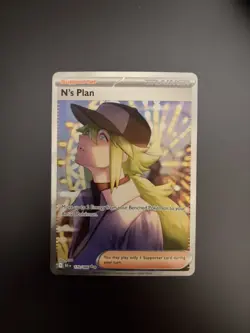 N's Plan 170/086 SV: Black Bolt Special Illustration Rare Pokemon TCG - Image 1