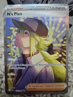 N's Plan 170/086 SV: Black Bolt Special Illustration Rare Pokemon TCG NM+ - Image 1