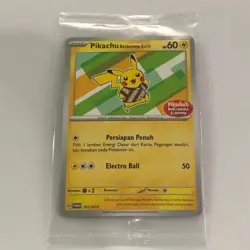 Pokemon Pikachu Card with Batik Exclusive Indonesia - Image 2
