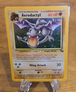 Aerodactyl 1/62 Fossil Pokemon Card Unlimited WOTC LP NM - Image 3