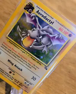 Aerodactyl 1/62 Fossil Pokemon Card Unlimited WOTC LP NM - Image 4