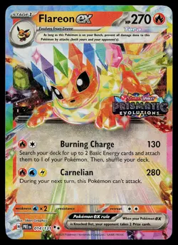 Pokemon Card - Flareon ex Prismatic Evolutions Promo 014/131 Holo Stamped - Image 1