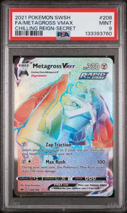 Metagross VMAX 208/198 - Chilling Reign - Graded PSA 9 MINT Pokemon Card - Image 3