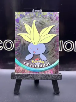 Oddish Holo Foil #43 - Blue Logo Series 1 - Topps Pokemon Card - 2000 - NM - Image 2