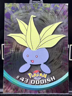 Oddish Holo Foil #43 - Blue Logo Series 1 - Topps Pokemon Card - 2000 - NM - Image 3