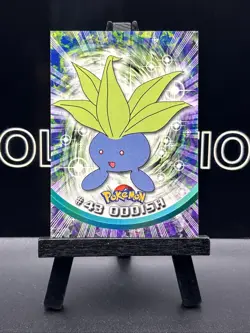 Oddish #43 1998 Topps Pokemon TV Animation Edition Blue Logo Pokemon Card - Image 2