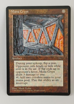 Vintage Mana Crypt MTG Card Magic the Gathering - Image 1
