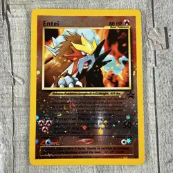 POKEMON CARD Entei Reverse Holo Foil #34 BLACK STAR PROMO Lightly Played - Image 2