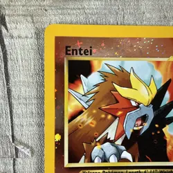 POKEMON CARD Entei Reverse Holo Foil #34 BLACK STAR PROMO Lightly Played - Image 3