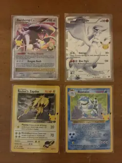 Lot of 4 Pokemon Celebrations Cards (Blastoise Zapdos Reshiram & Garchomp) NM/M - Image 1