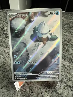 Pokemon TCG Mega Evolution Snover Illustration Card 140/132 M/Nm Condition - Image 1