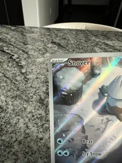 Pokemon TCG Mega Evolution Snover Illustration Card 140/132 M/Nm Condition - Image 2