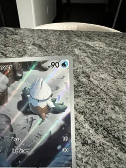 Pokemon TCG Mega Evolution Snover Illustration Card 140/132 M/Nm Condition - Image 3