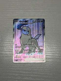 Pokemon TCG Absol EX Sv03: Obsidian Flames Holo Ultra Rare Card 214/197 - Image 1