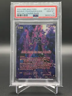 Dragon Ball Super Card Game Beerus, Pursuing the Power of the Gods #BT24-002 - Image 1