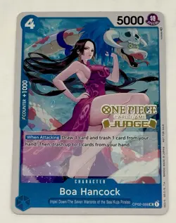 Boa Hancock OP02-059 Judge Pack Vol. 1 Card Gold Stamped Foil Promo English - Image 1