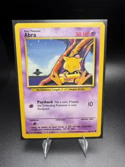 NM+ VINTAGE WOTC BASE SET POKEMON CARDS 🔥 KADABRA 32/102 & ABRA 43/102 🔥 - Image 2