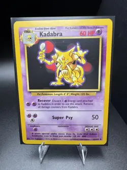 NM+ VINTAGE WOTC BASE SET POKEMON CARDS 🔥 KADABRA 32/102 & ABRA 43/102 🔥 - Image 3