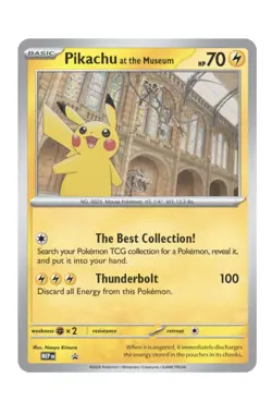 Pikachu At The Museum Pokemon Center Promo Card Jumbo Card - PRESALE - Image 1
