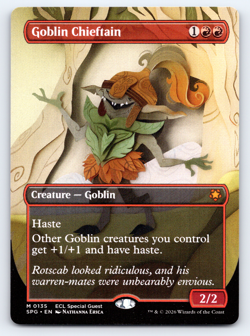 Goblin Chieftain Borderless- Special Guests NONFOIL MTG - Image 1