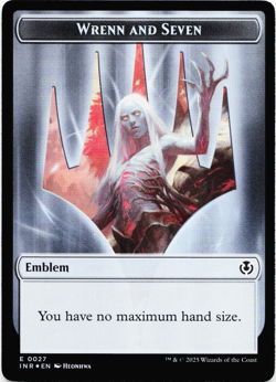 Treefolk / Emblem Wrenn and Seven Dbl-Sided FOIL Token Innistrad Remastered MTG - Image 2