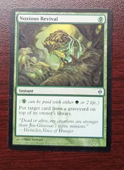 Noxious Revival New Phyrexia Regular Non Foil Mtg Magic The Gathering - Image 1