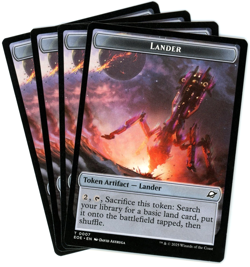 x4 Human Soldier / Lander (0007) Double-Sided Token - Edge of Eternities - MTG - Image 2