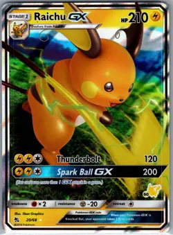 Raichu GX 20/68 Hidden Fates - Pokemon Card - NM - Image 1
