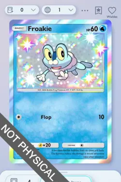 Pokemon TCG POCKET - Froakie Shiny 1⭐, Extradimensional Crisis, English - Image 1