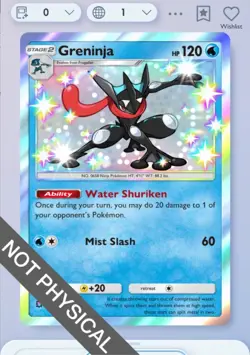 Pokemon TCG POCKET - Greninja Shiny 1⭐, Extradimensional Crisis, English - Image 1