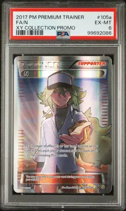 2017 POKEMON PREMIUM TRAINER XY COLLECTION PROMO 105a FULL ART/N PSA 6 - Image 1