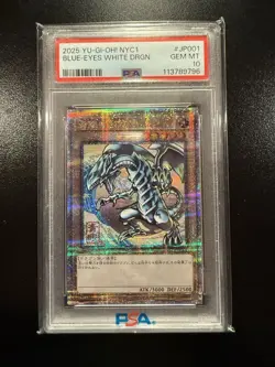 Yugioh Blue Eyes White Dragon Japanese Ukiyo-E Promo NYC1-JP001 PSA 10 - Image 1