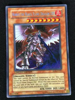 Yugioh Horus The Black Flame Dragon LV8 EEN-ENSE1 Secret (NM) - Image 1
