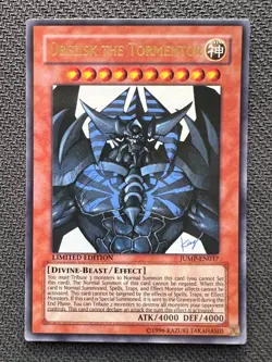 Yugioh Obelisk the Tormentor Limited Edition Ultra Rare JUMP-EN037 NM - Image 1
