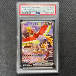 Ethan's Ho-Oh EX 230/182 Pokemon Card PSA 10 English 2025 Destined Rivals TCG - Image 1