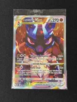 Pokemon TCG Sword & Shield Lucario VSTAR Sealed Black Star Promo Card SWSH291 - Image 1