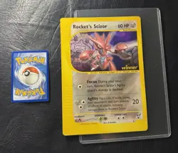 2002 ROCKETS SCIZOR 4 Pokemon BEST OF WINNER PROMO JUMBO VINTAGE CARD NINTENDO - Image 1