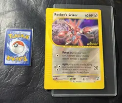 2002 ROCKETS SCIZOR 4 Pokemon BEST OF WINNER PROMO JUMBO VINTAGE CARD NINTENDO - Image 1