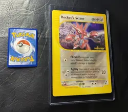 2002 ROCKETS SCIZOR 4 Pokemon BEST OF WINNER PROMO JUMBO VINTAGE CARD NINTENDO - Image 1