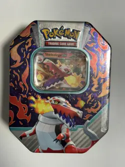 Pokemon TCG Paldea Partners Tin Skeledirge Ex 4 x Boosters - New Sealed - Image 1