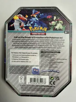 Pokemon TCG Paldea Partners Tin Skeledirge Ex 4 x Boosters - New Sealed - Image 2