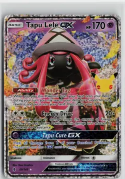Pokemon Tapu Lele GX 60/145 SM - Guardians Rising Ultra Rare card NM - Image 1