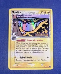 2006 Pokemon MANTINE Ex Dragon Frontiers REVERSE HOLO Rare STAMPED Card 20/101 - Image 1