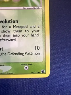 Caterpie 56/112 FireRed & LeafGreen Reverse Holo NM Vintage Pokemon Card - Image 4