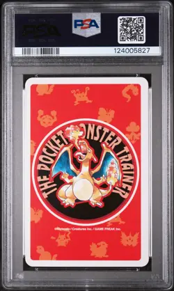 1996 POKEMON RED VERSION PLAYING CARDS 4 OF HEARTS #009 BLASTOISE PSA 10 - Image 2