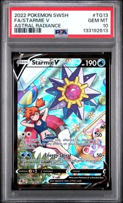 PSA 10 Starmie V Astral Radiance Pokemon Card Trainer Gallery TG13/TG30 2022 - Image 1