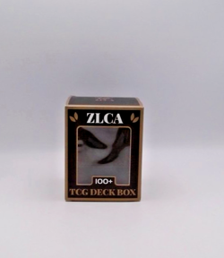 ZLCA TCG Deck Box 100+ Cards Magnetic Flip Case Black Purple Lined NEW - Image 3