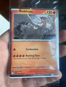 Sealed Reshiram 017/094 Phantasmal Flames Stamped Black Star Promo Card - Image 1